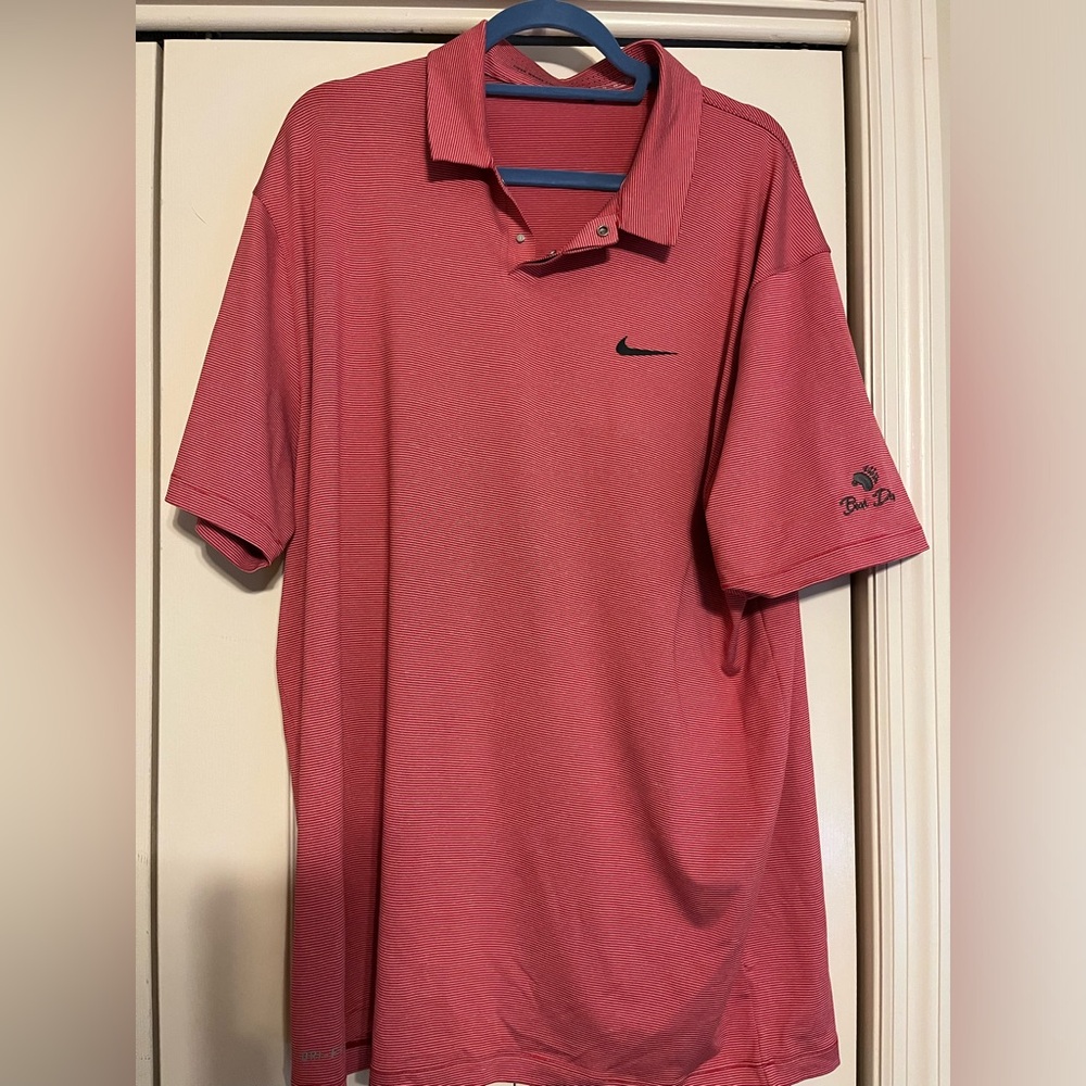 Men’s Tiger Woods Nike Golf Polo - XL - Red